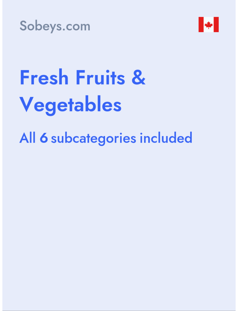 Fresh Fruits & Vegetables - Sobeys.com - Canada