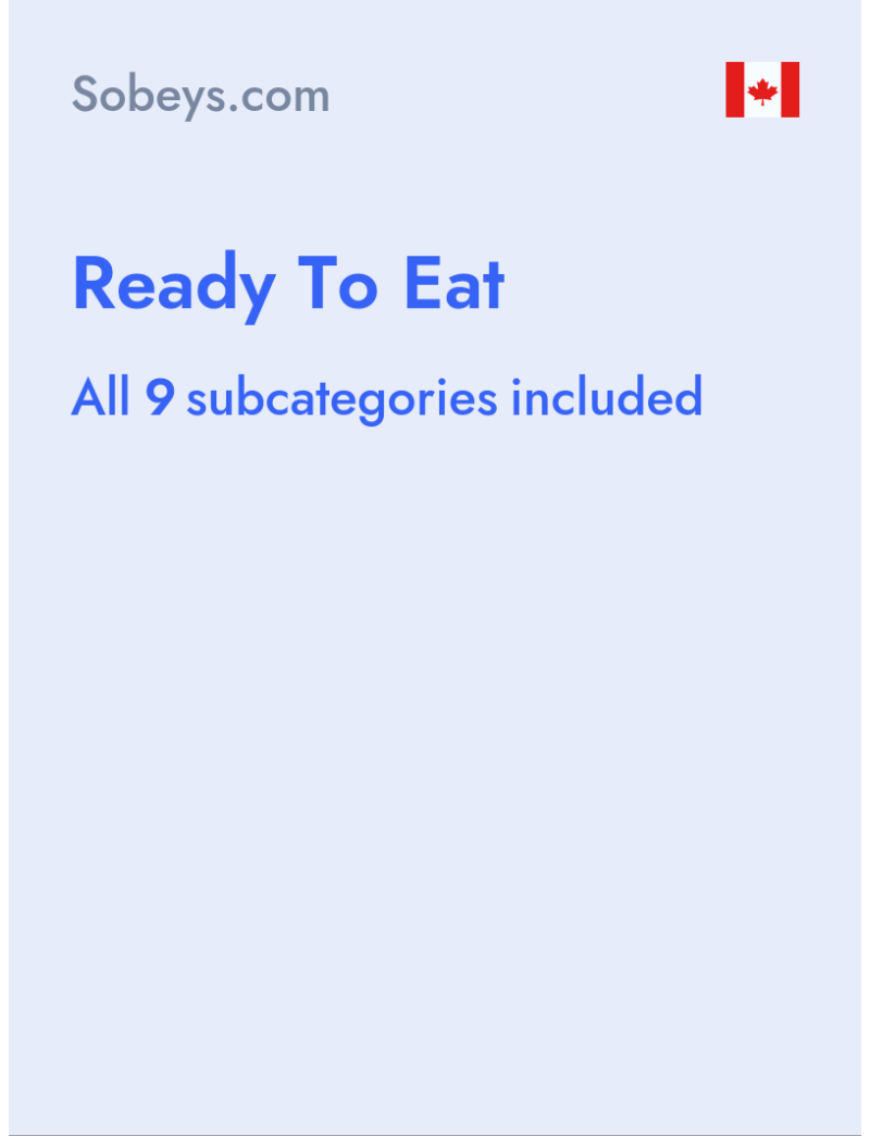 Ready To Eat - Sobeys.com - Canada