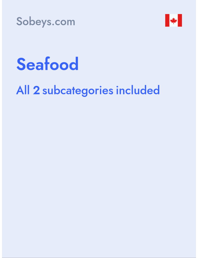 Seafood - Sobeys.com - Canada