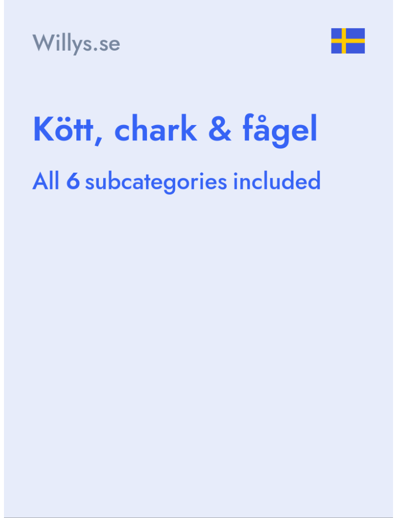 Kött, chark & fågel - Willys.se - Sweden
