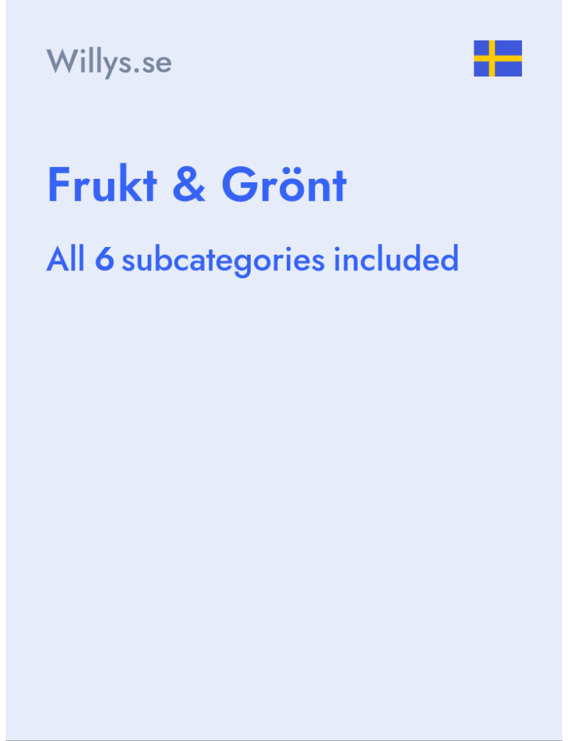Frukt & Grönt - Willys.se - Sweden