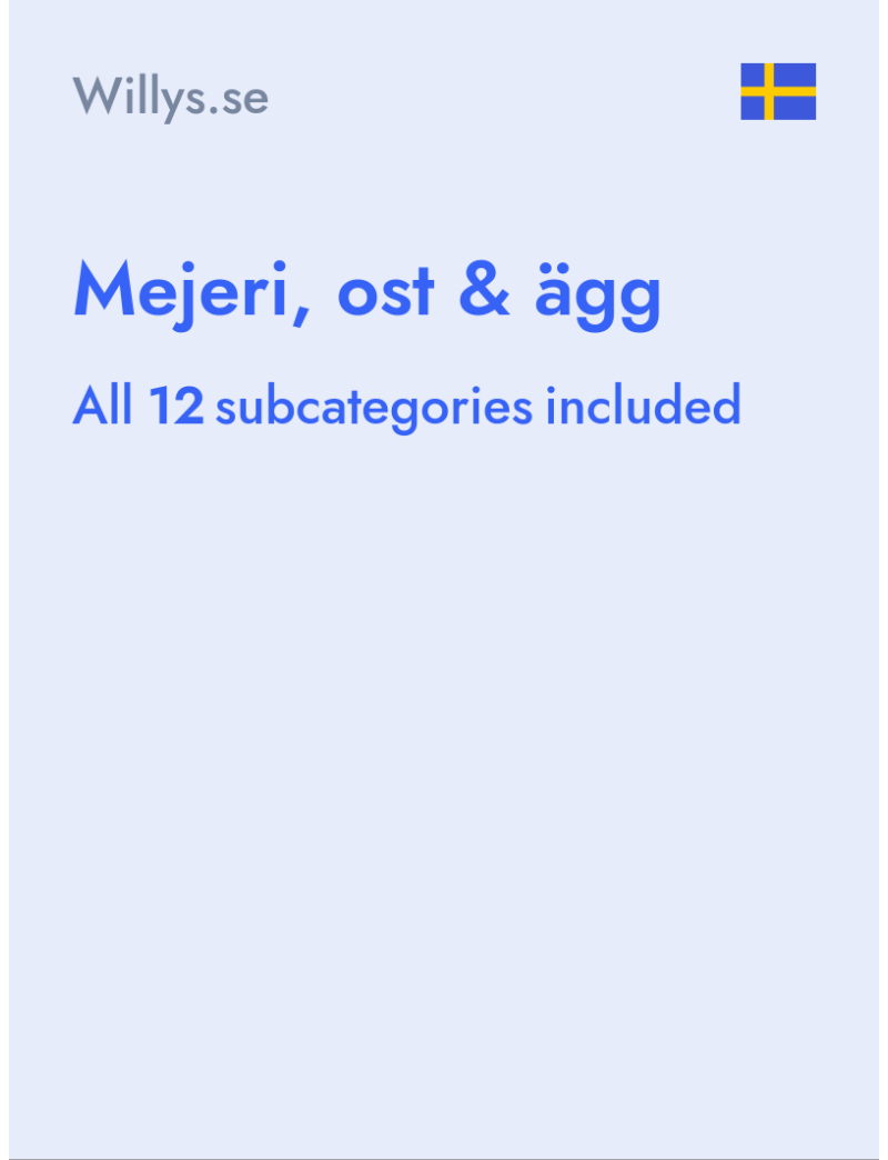 Mejeri, ost & ägg - Willys.se - Sweden