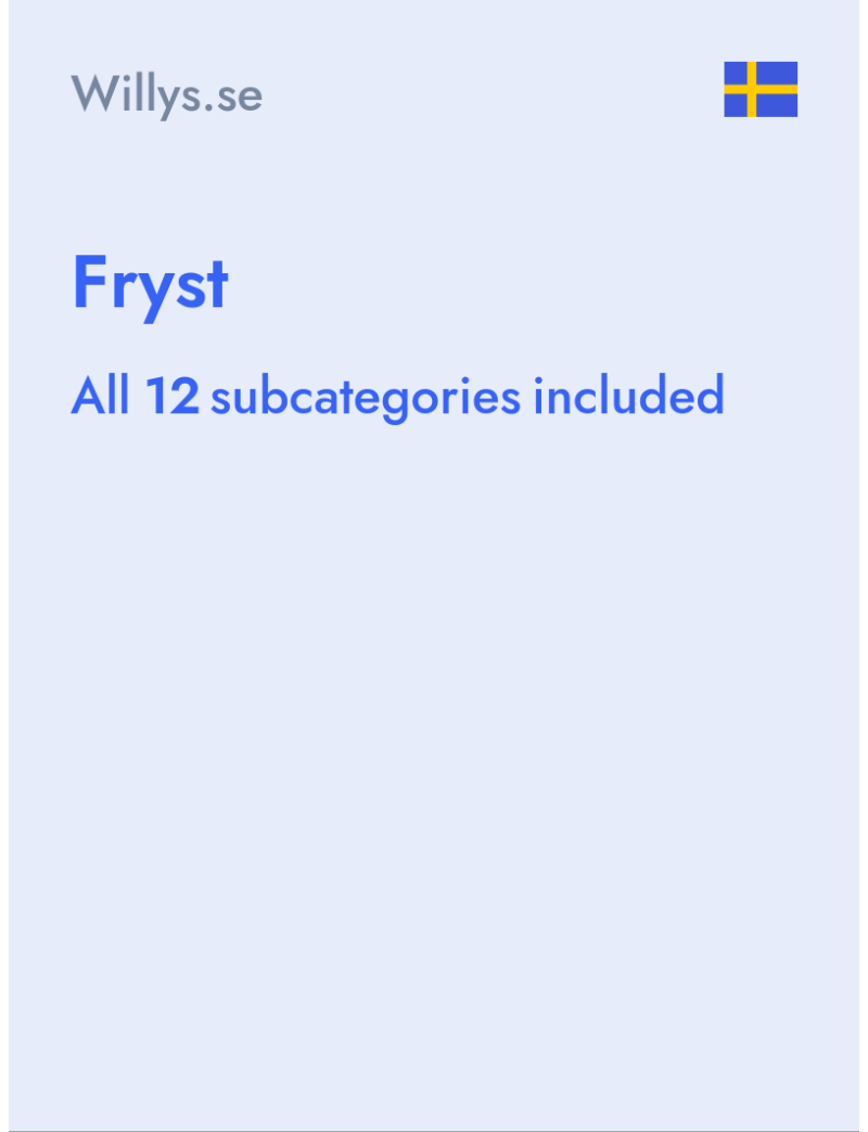 Fryst - Willys.se - Sweden