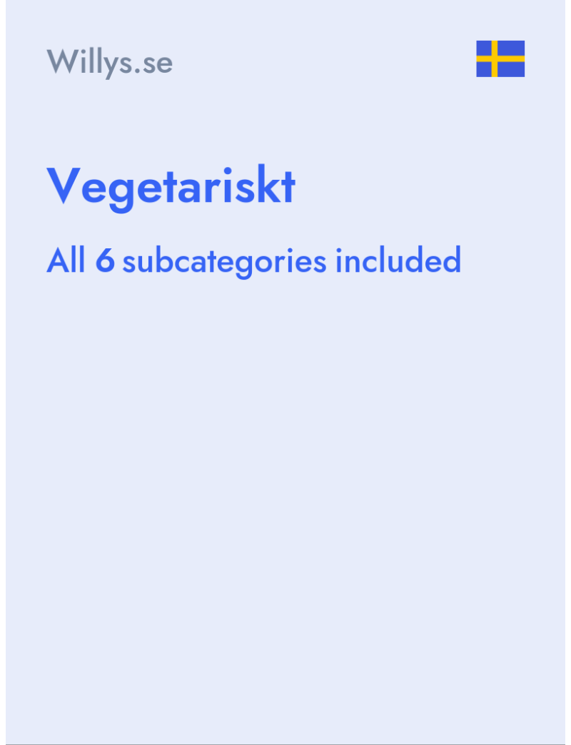 Vegetariskt - Willys.se - Sweden