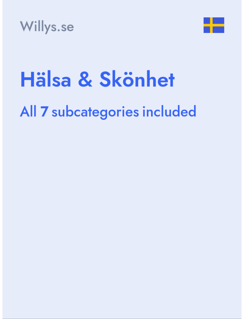Hälsa & Skönhet - Willys.se - Sweden