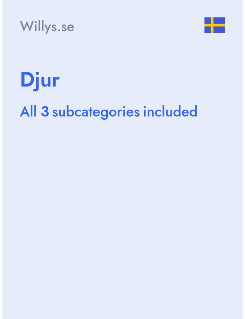 Djur - Willys.se - Sweden