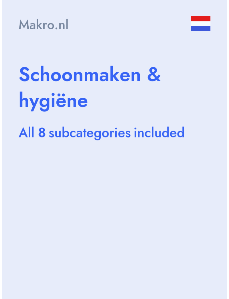 Schoonmaken & hygiëne - Makro.nl - Netherlands