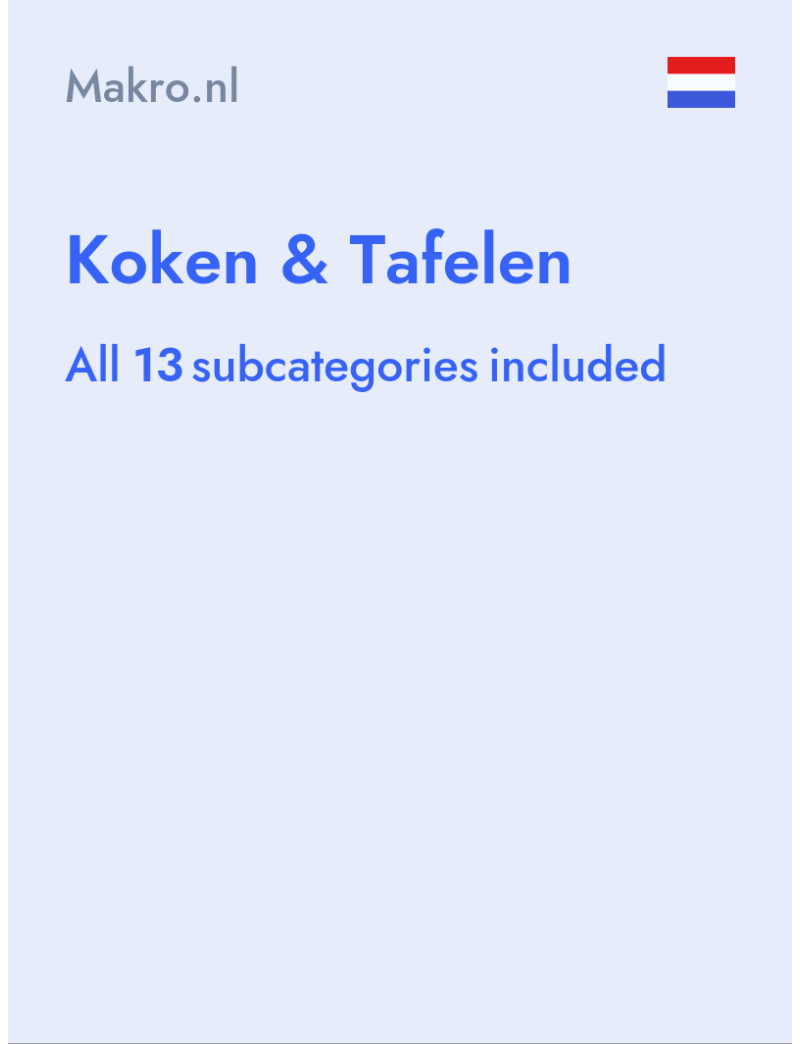 Koken & Tafelen - Makro.nl - Netherlands