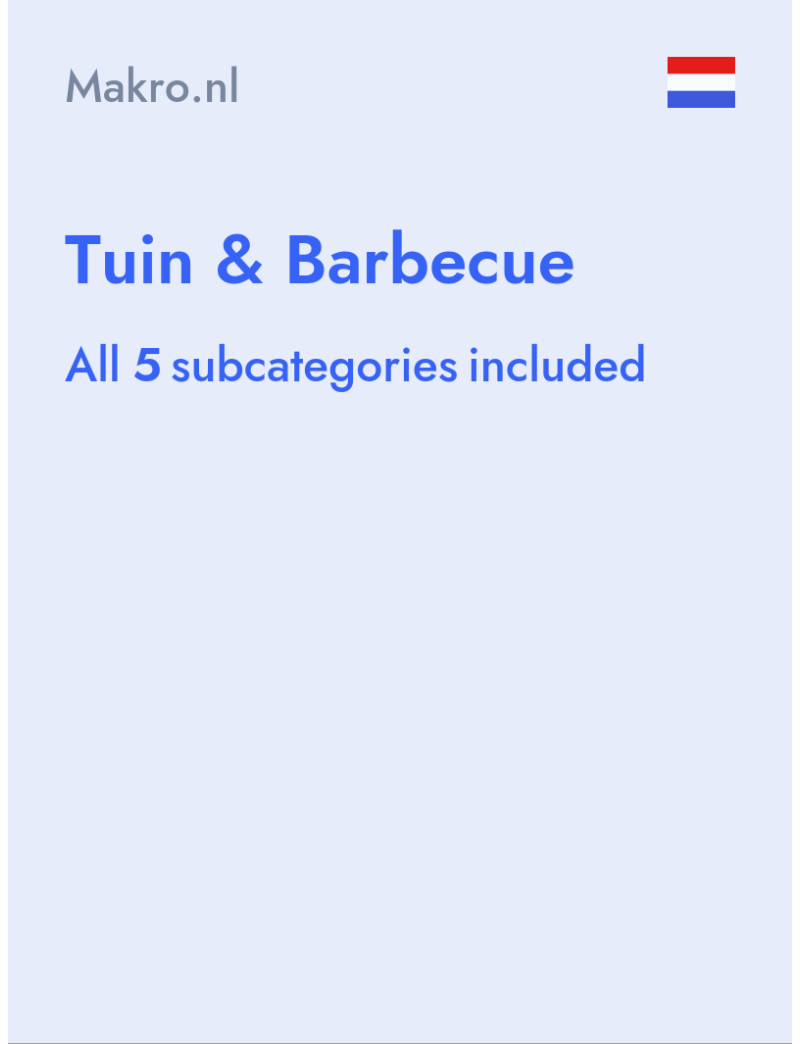 Tuin & Barbecue - Makro.nl - Netherlands