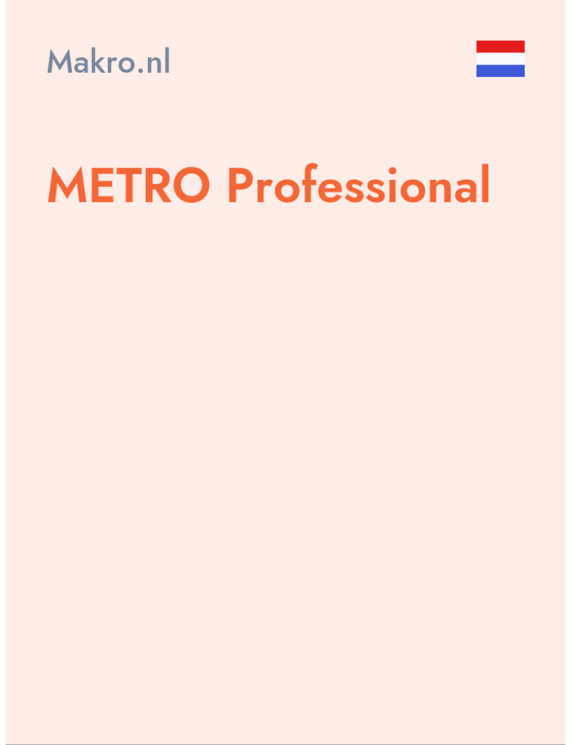 METRO Professional - Makro.nl - Netherlands