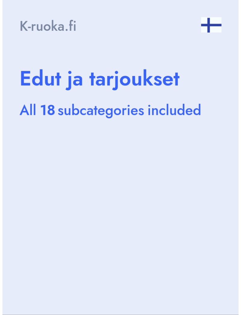 Edut ja tarjoukset - K-ruoka.fi - Finland