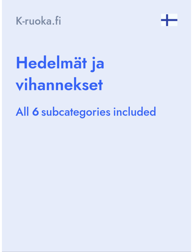 Hedelmät ja vihannekset - K-ruoka.fi - Finland