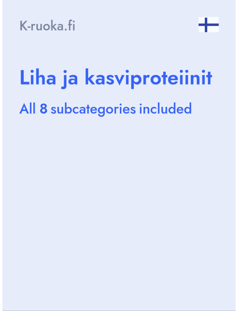 Liha ja kasviproteiinit - K-ruoka.fi - Finland