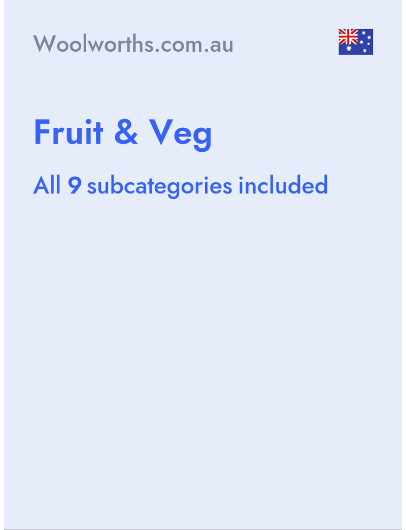 Fruit & Veg - Woolworths.com.au - Australia
