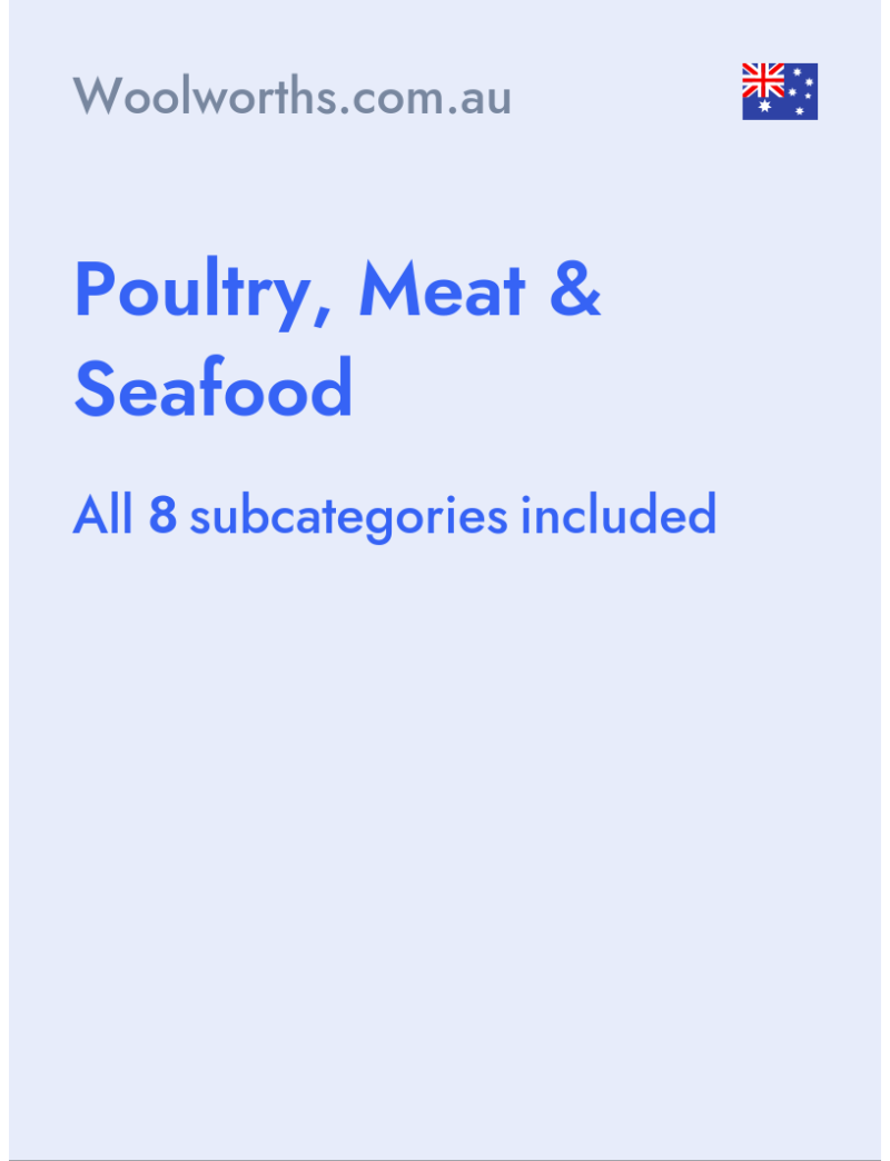 Poultry, Meat & Seafood - Woolworths.com.au - Australia