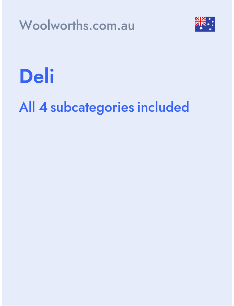 Deli - Woolworths.com.au - Australia