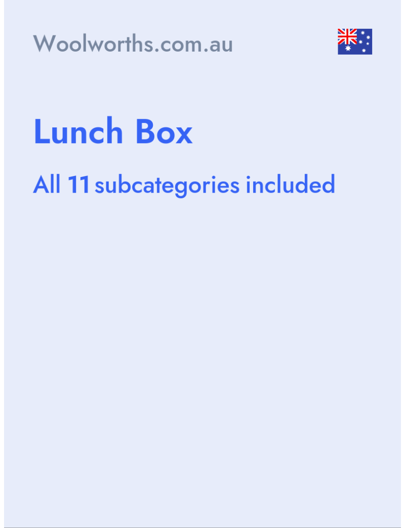 Lunch Box - Woolworths.com.au - Australia