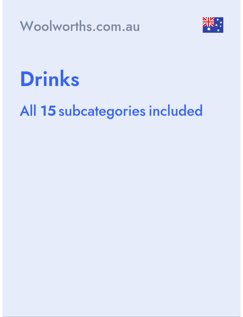 Drinks - Woolworths.com.au - Australia