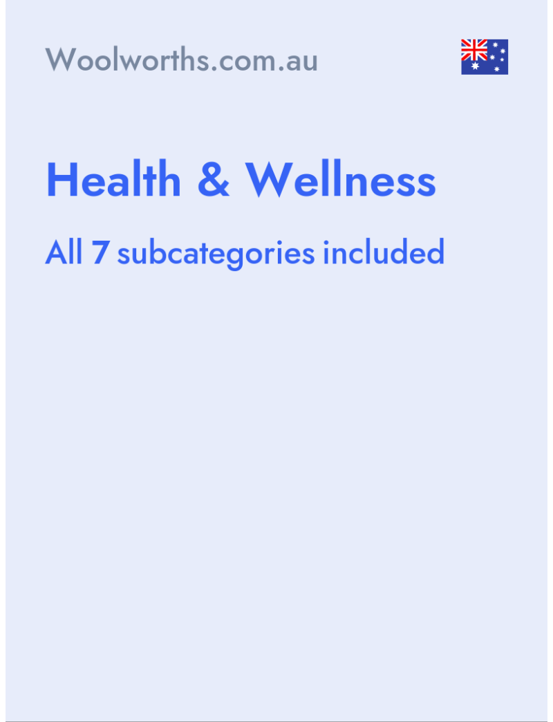 Health & Wellness - Woolworths.com.au - Australia