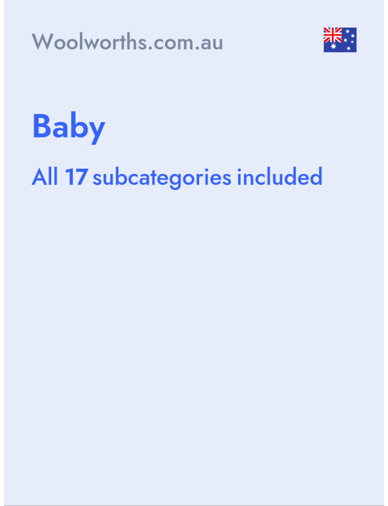 Baby - Woolworths.com.au - Australia
