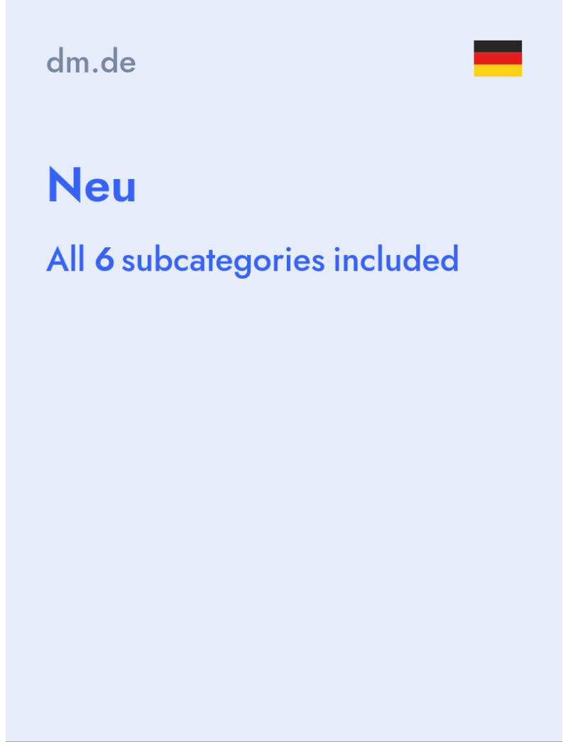 Neu - dm.de - Germany