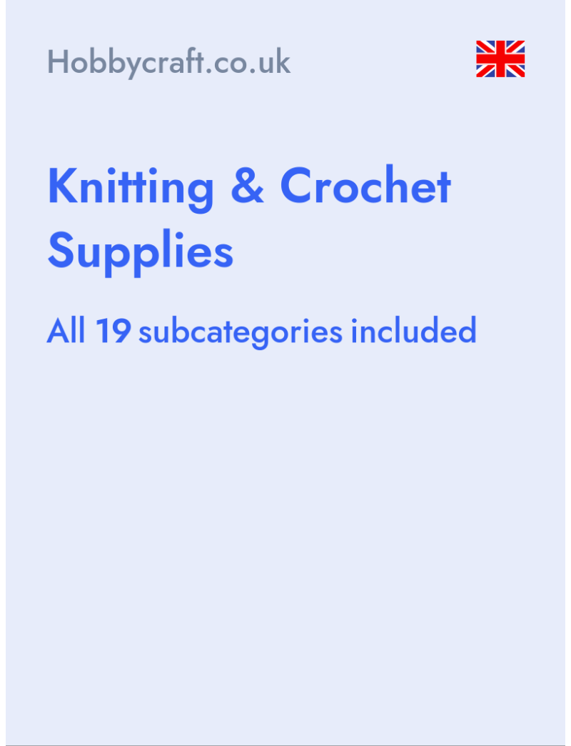 Knitting & Crochet Supplies - Hobbycraft.co.uk- United Kingdom