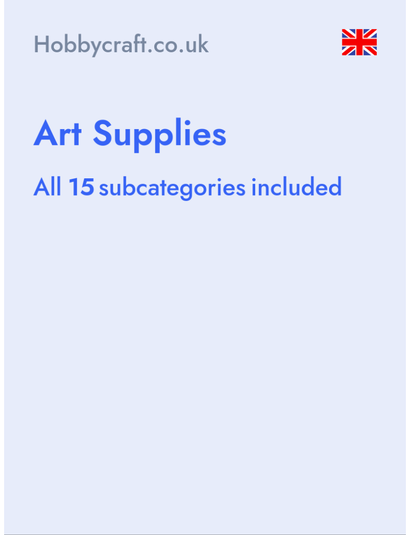 Art Supplies - Hobbycraft.co.uk- United Kingdom