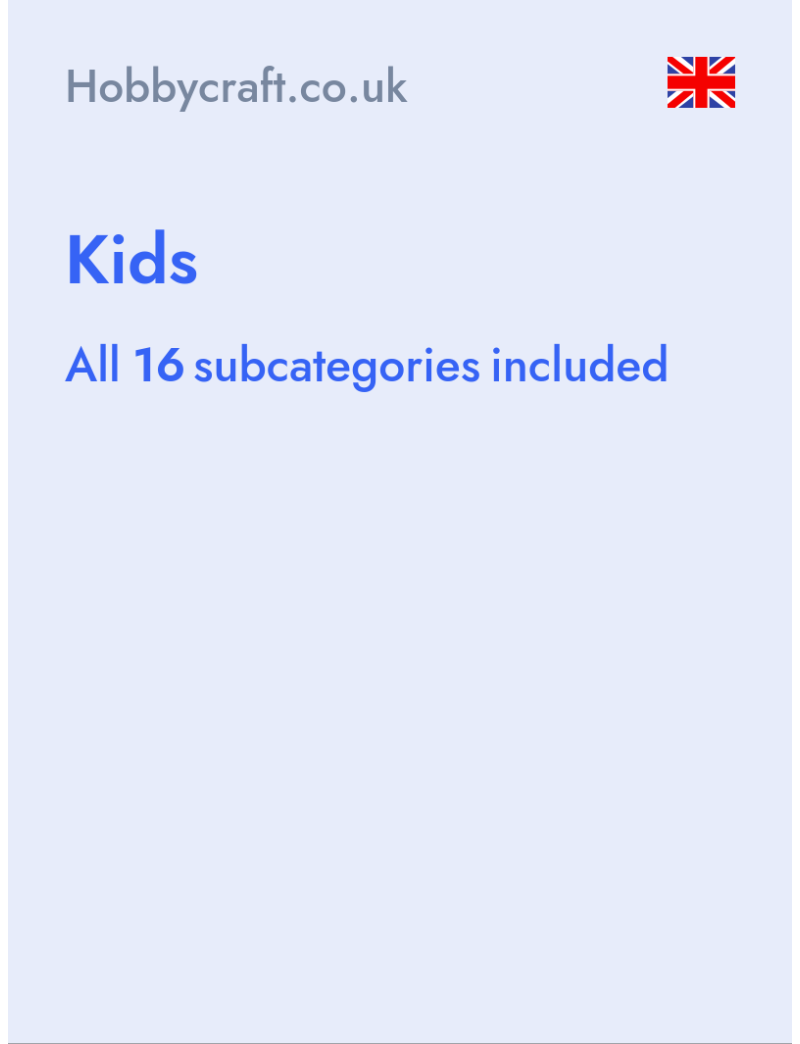 Kids - Hobbycraft.co.uk- United Kingdom