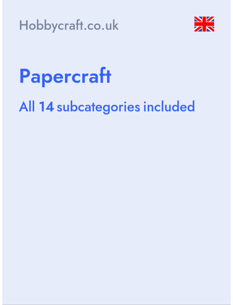Papercraft - Hobbycraft.co.uk- United Kingdom