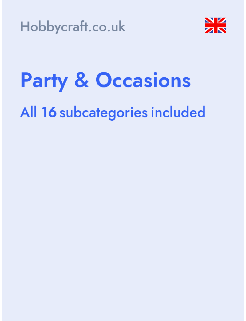 Party & Occasions - Hobbycraft.co.uk- United Kingdom
