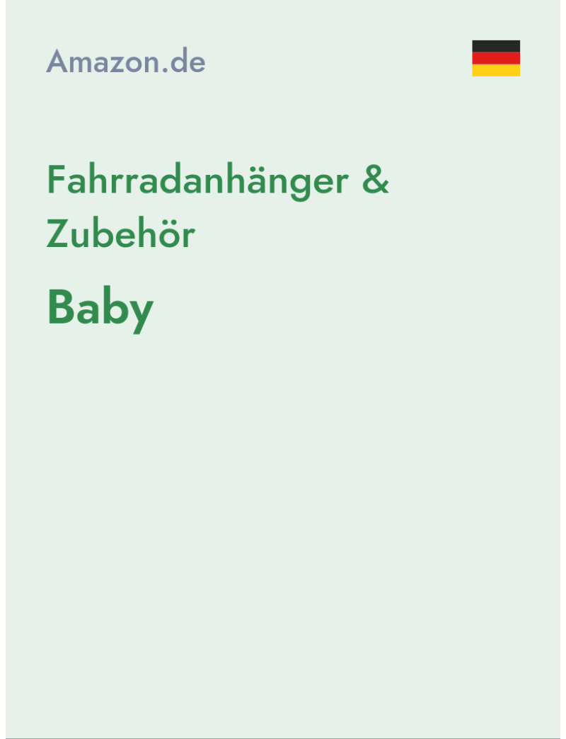 Fahrradanhänger & Zubehör (Baby) - amazon.de - Germany