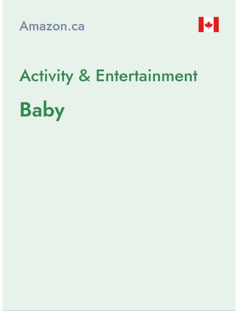 Activity & Entertainment (Baby) - amazon.ca - Canada