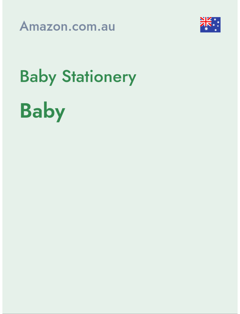 Baby Stationery (Baby) - amazon.com.au - Australia