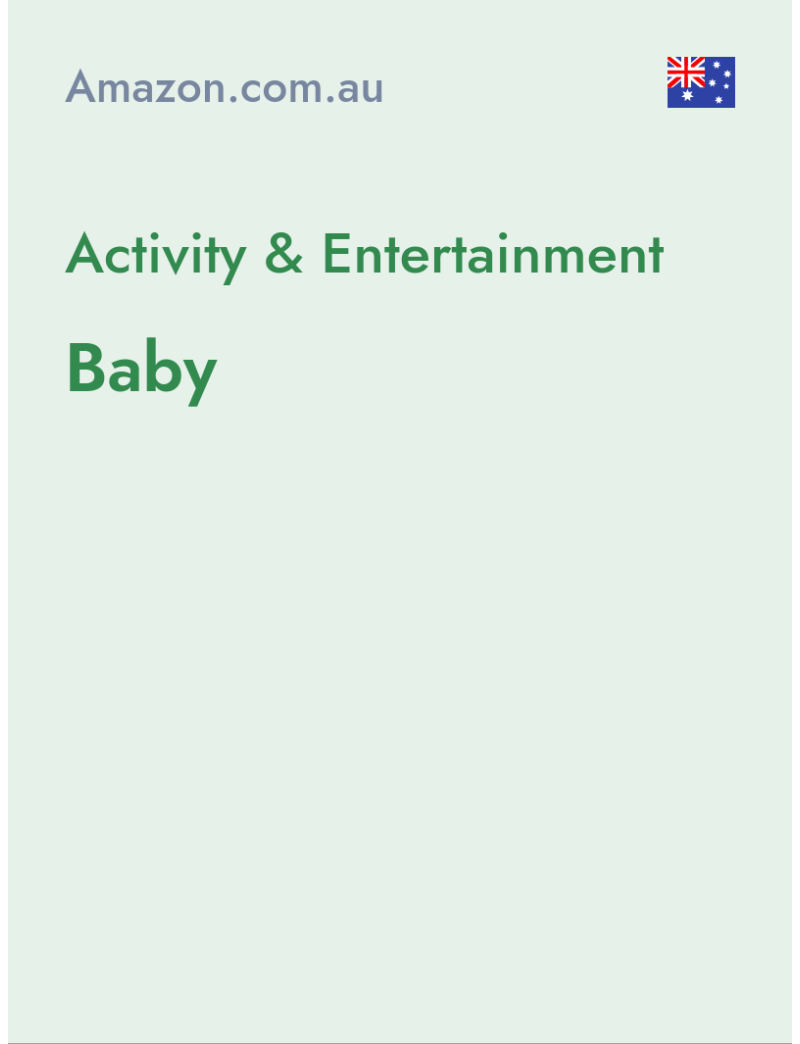 Activity & Entertainment (Baby) - amazon.com.au - Australia