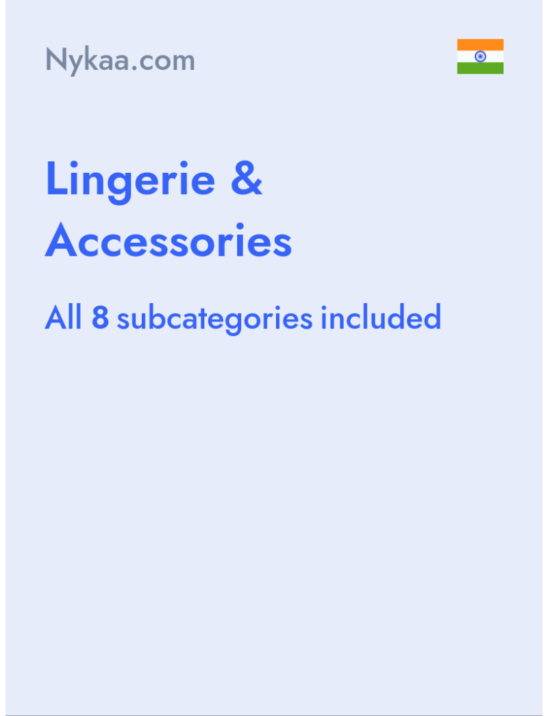 Lingerie & Accessories - nykaa.com - India