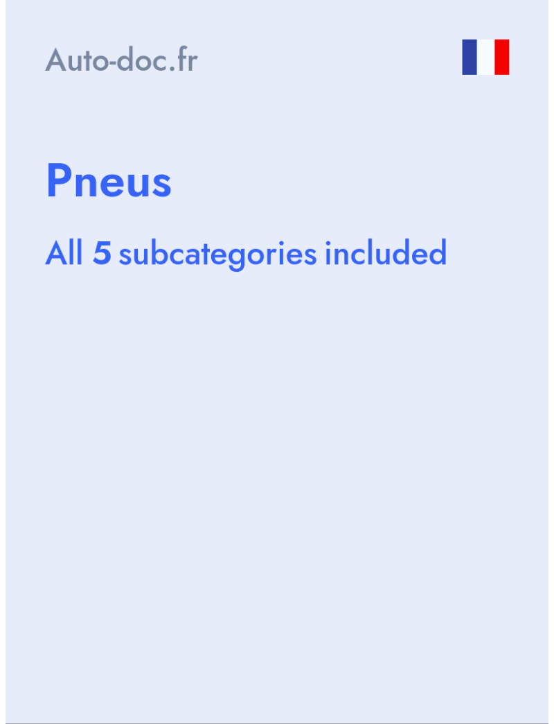 Pneus - Auto-doc.fr - France