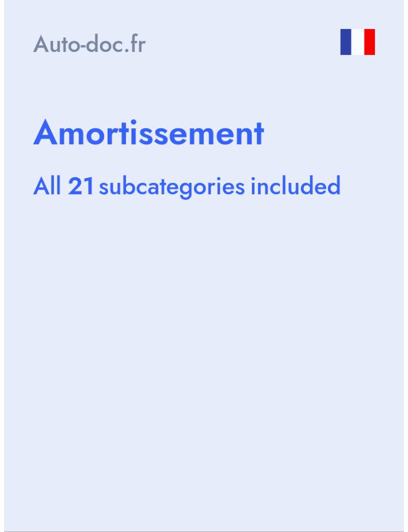 Amortissement - Auto-doc.fr - France
