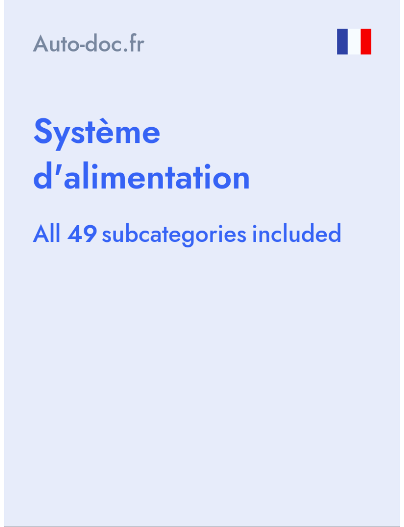 Système d'alimentation - Auto-doc.fr - France