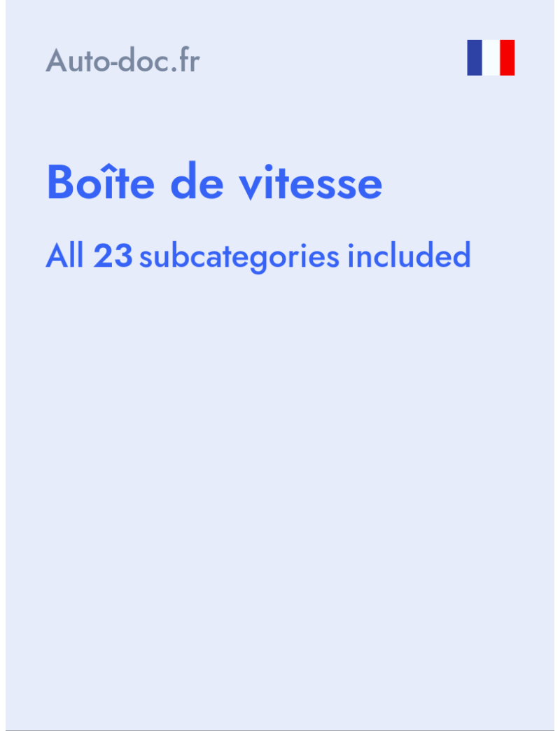 Boîte de vitesse - Auto-doc.fr - France