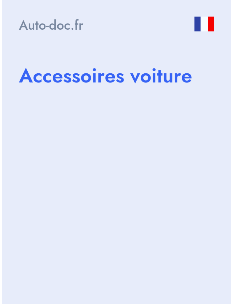Accessoires voiture - Auto-doc.fr - France