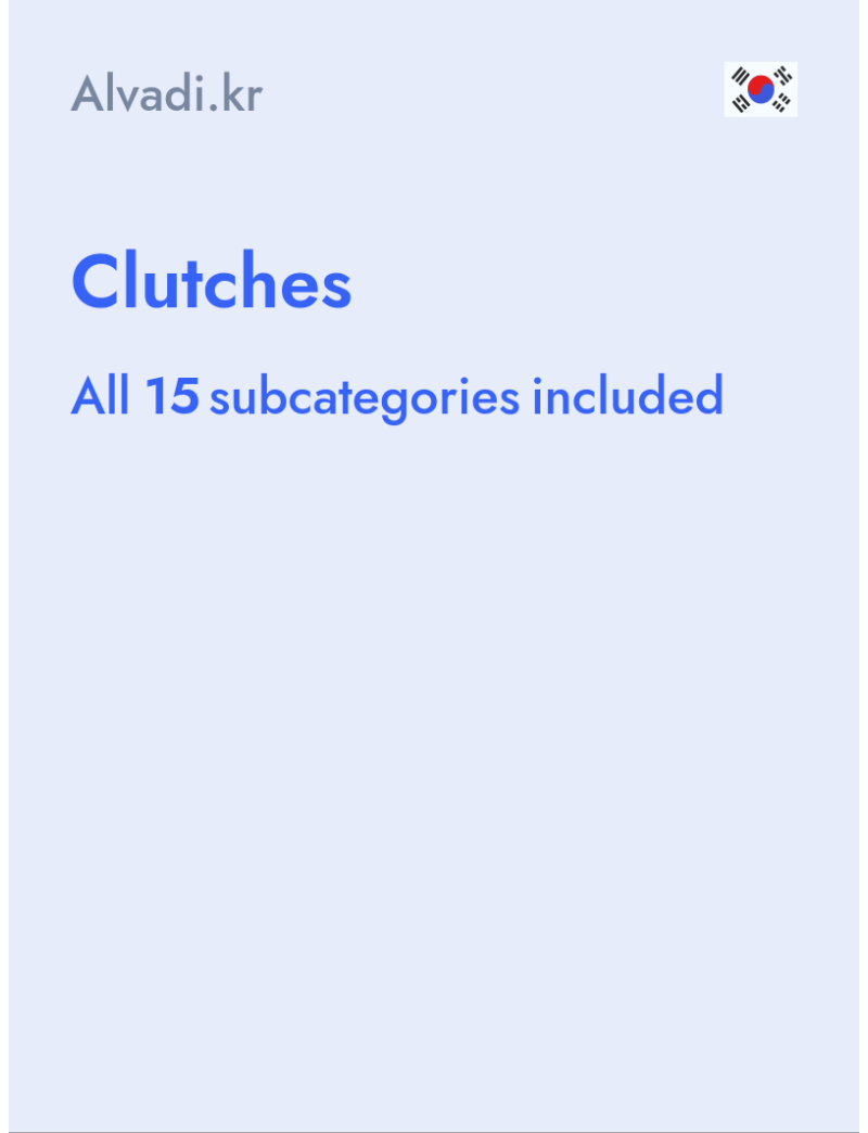 Clutches - Alvadi.kr - South Korea