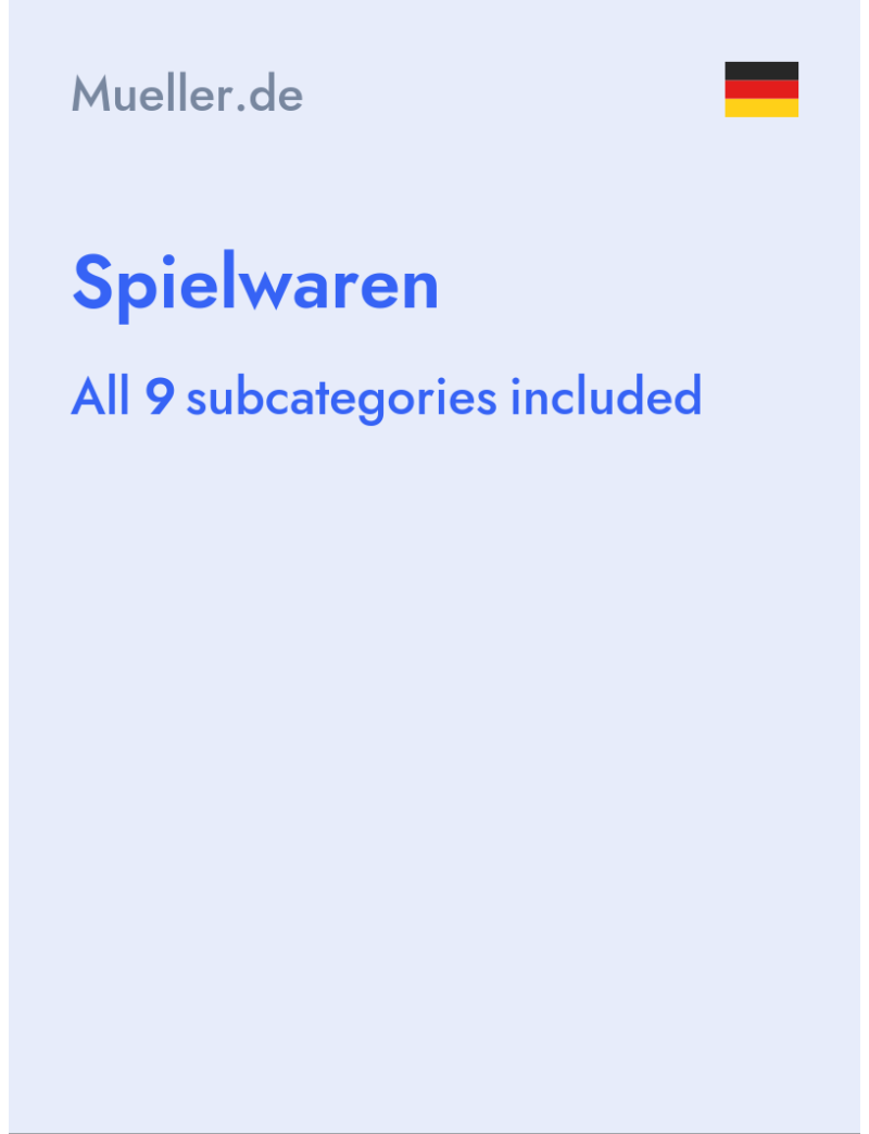 Spielwaren - Mueller.de - Germany