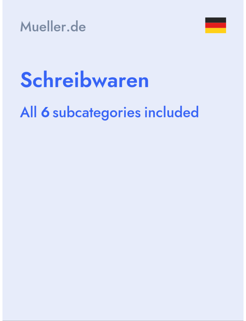 Schreibwaren - Mueller.de - Germany