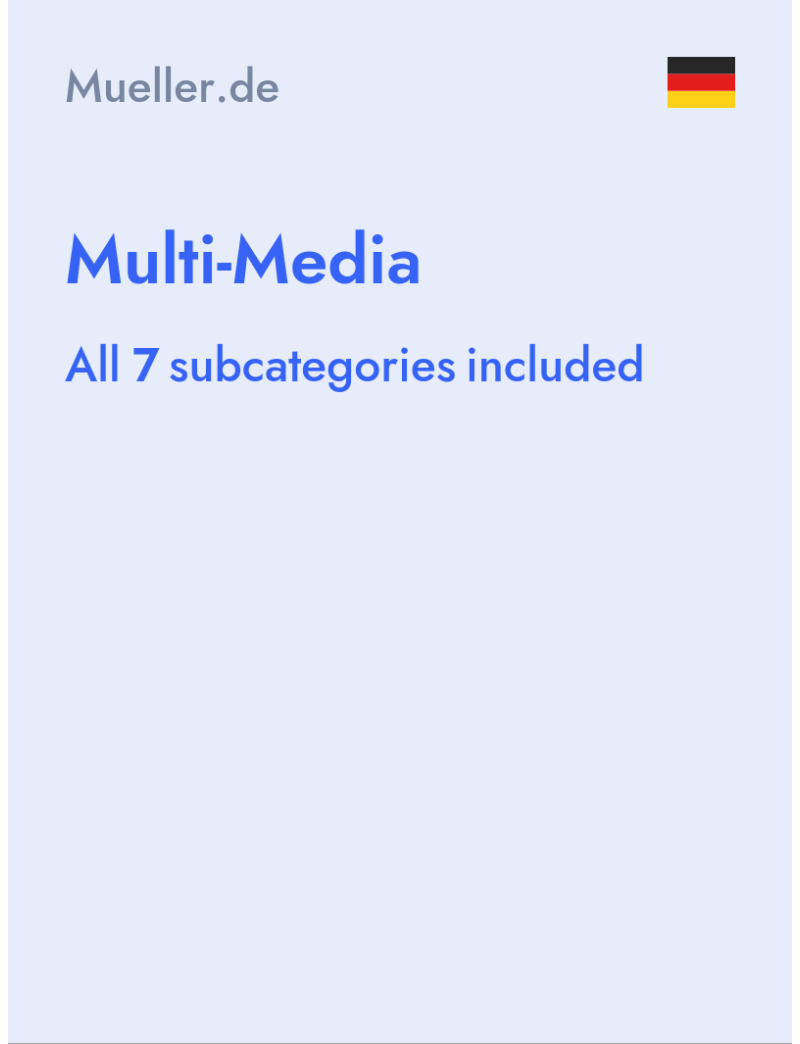 Multi-Media - Mueller.de - Germany
