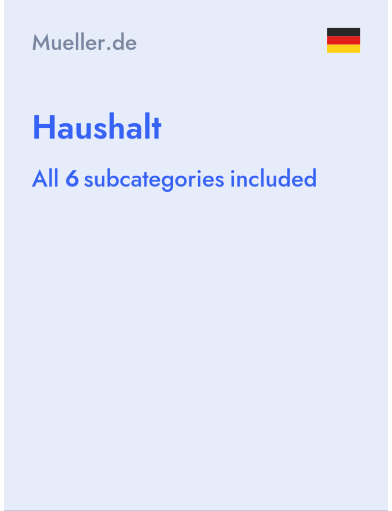 Haushalt - Mueller.de - Germany