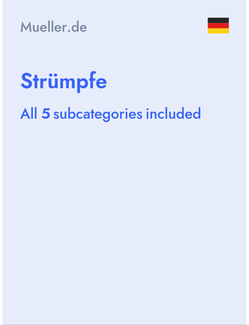 Strümpfe - Mueller.de - Germany