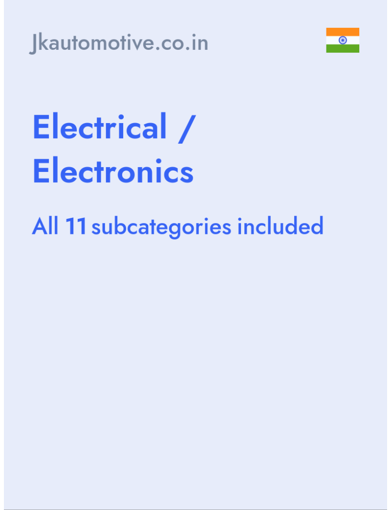 Electrical / Electronics - Jkautomotive.co.in - India