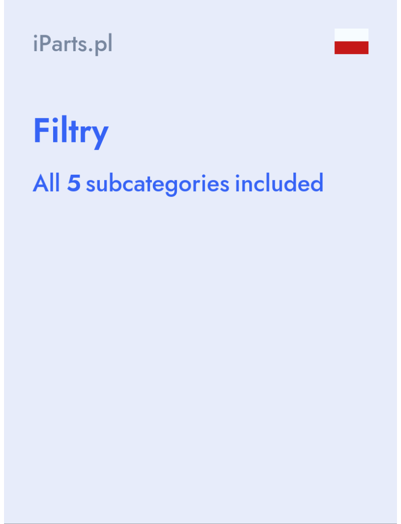 Filtry - iParts.pl - Poland