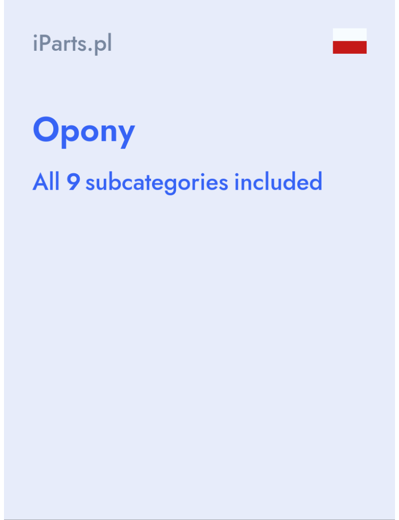 Opony - iParts.pl - Poland