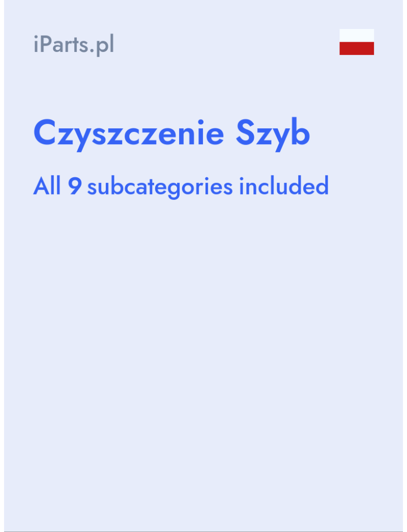 Czyszczenie Szyb - iParts.pl - Poland